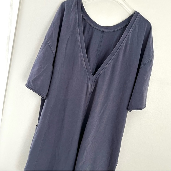 🍒NWOT Free People Hot Shot Tee Romper. Indigo Blue. Size: Medium - Picture 6 of 10